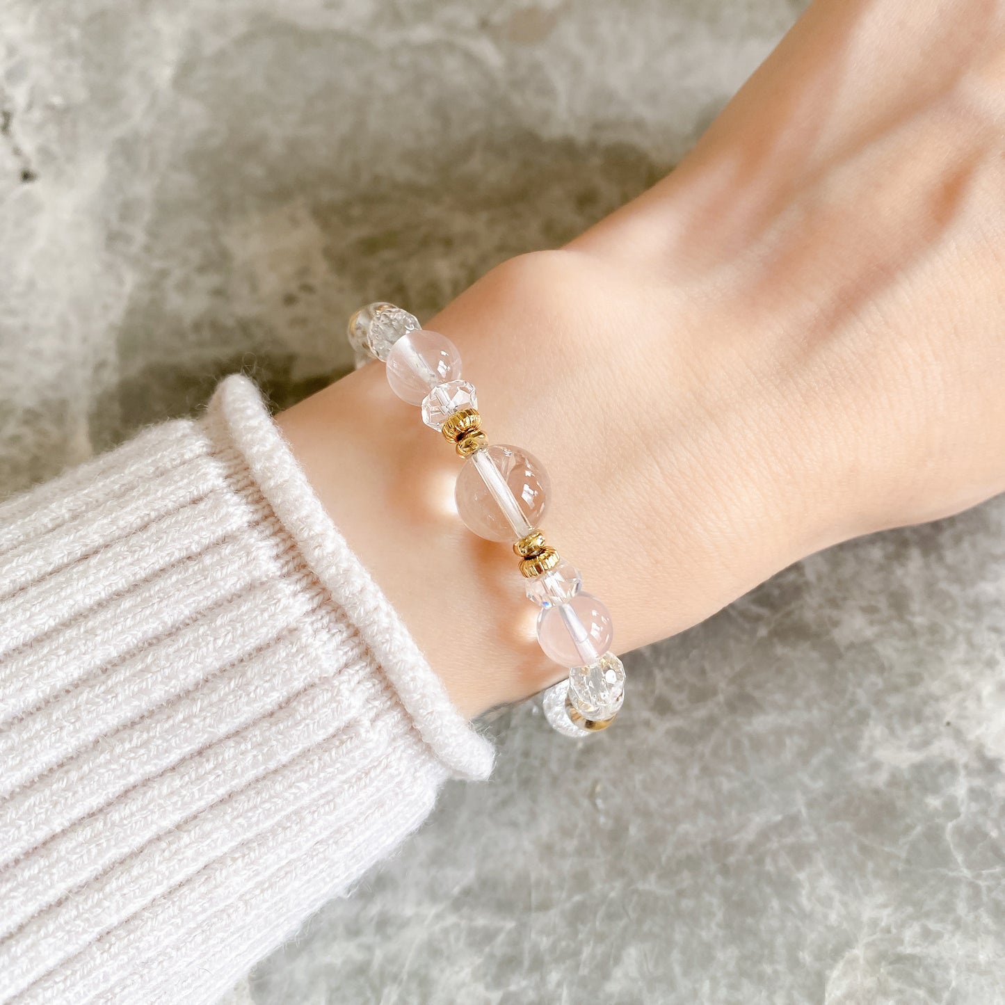 【9月限定】Aldebaran【愛の石 - ローズクォーツ】2本セット🌹