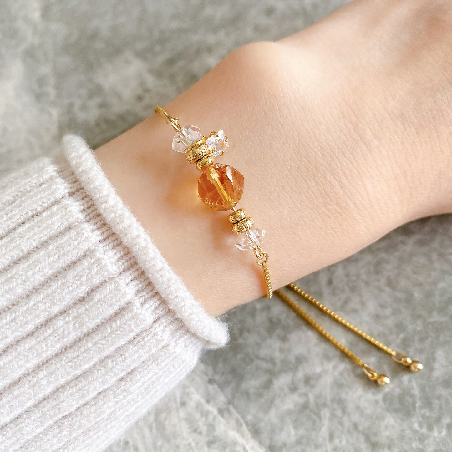 【10月限定】Aldebaran〈富の石 - シトリン〉チェーンタイプ👑