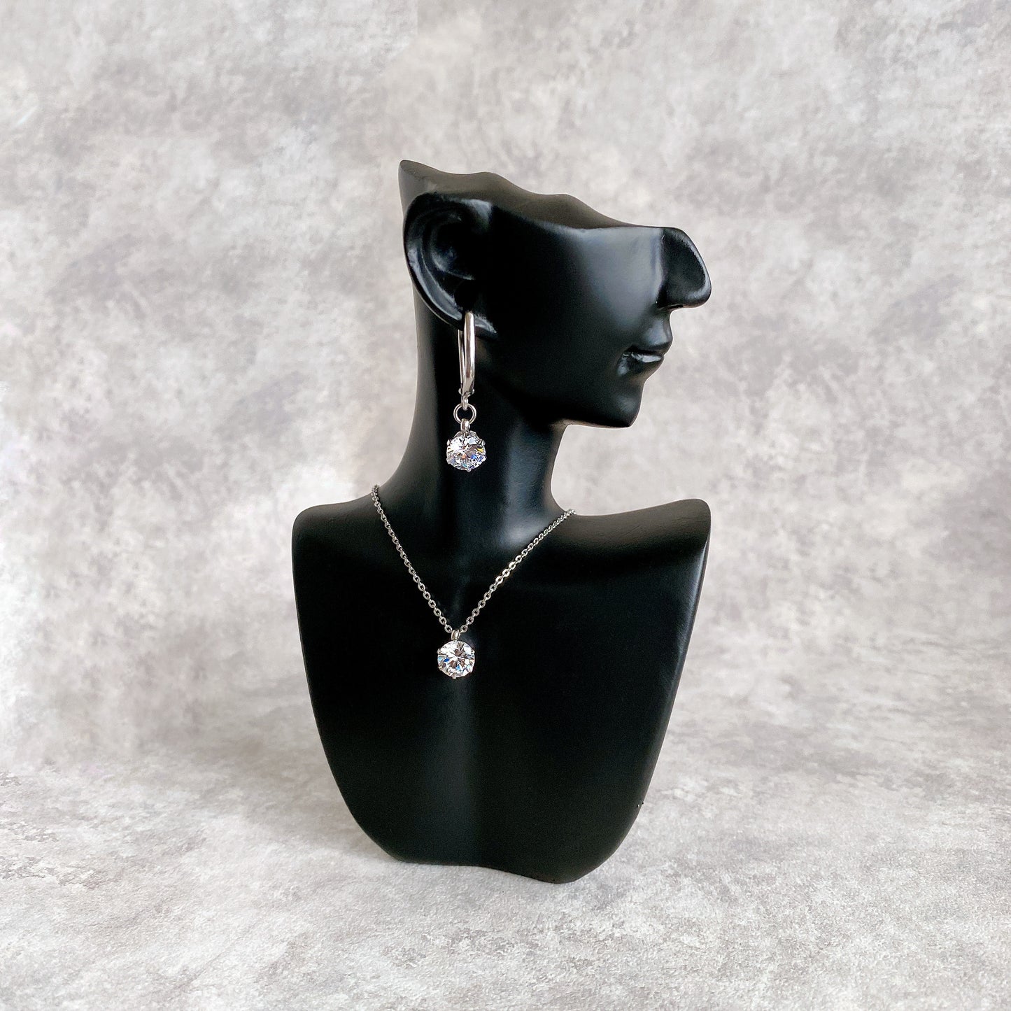 聖なる光の一粒ネックレス (silver)