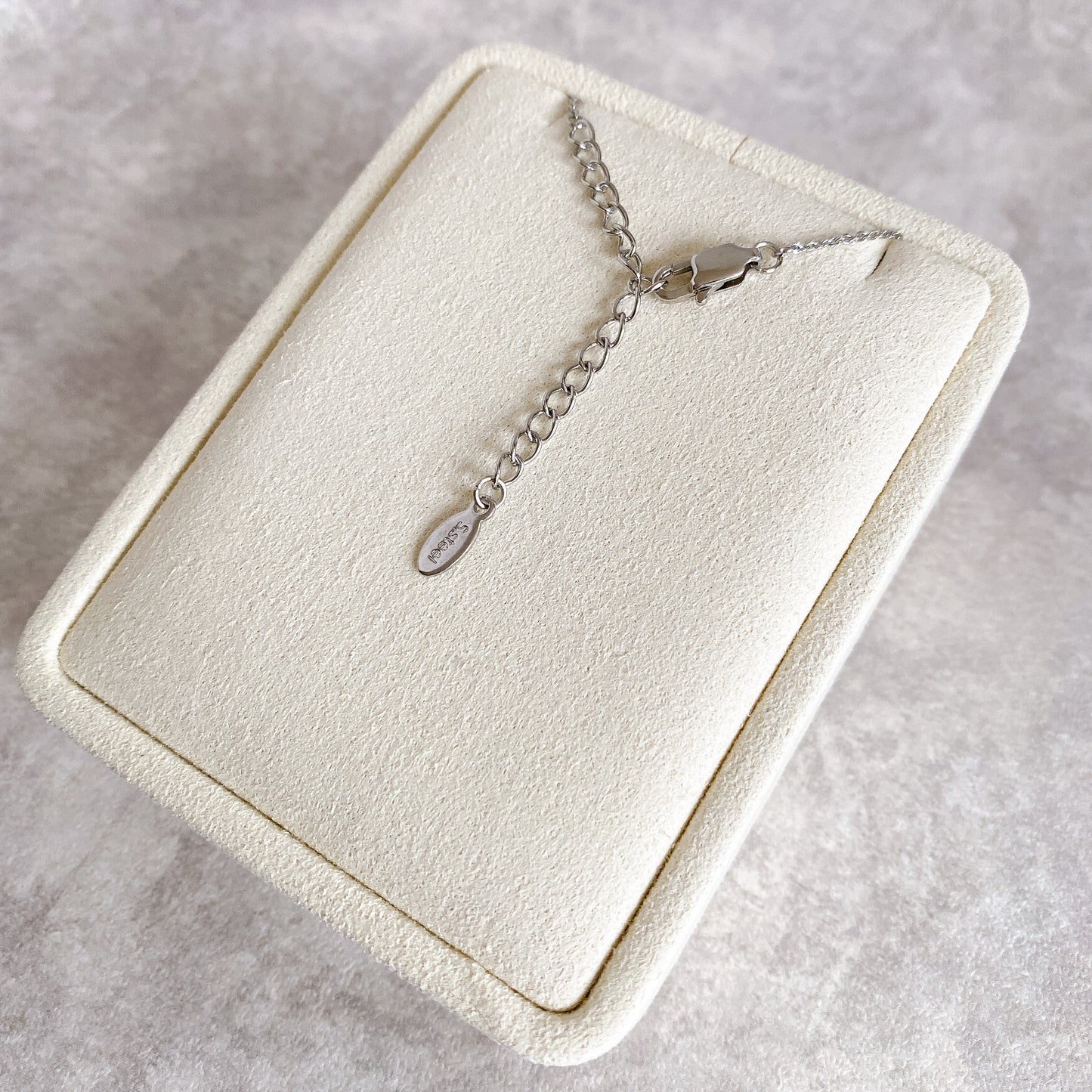 聖なる光の一粒ネックレス (silver)