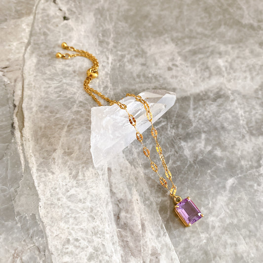 【Astra】アメジスト・ブレスレット｜持ち歩く聖域｜2月誕生石・サージカルステンレス