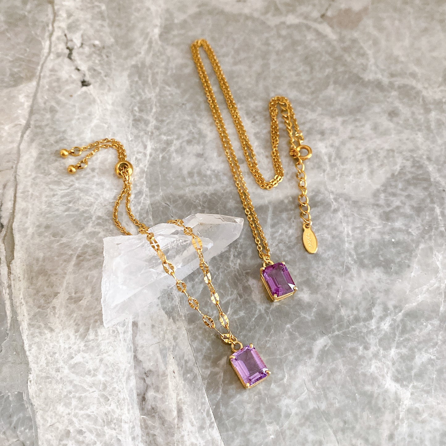 【Astra/数量限定セット】アメジスト・ジュエリーセット｜持ち歩く聖域｜2月誕生石・サージカルステンレス