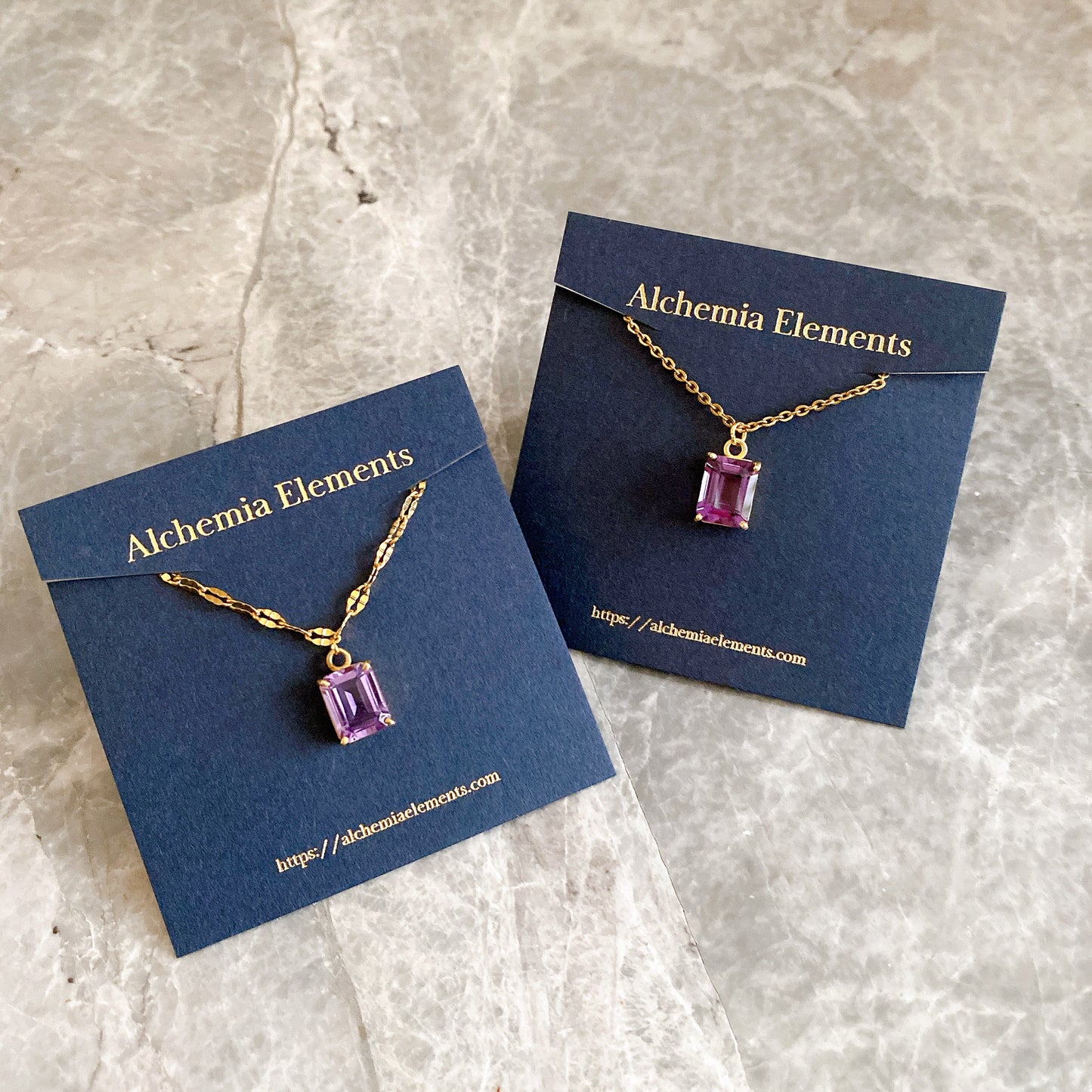 【Astra】アメジスト・ネックレス｜持ち歩く聖域｜2月誕生石・サージカルステンレス