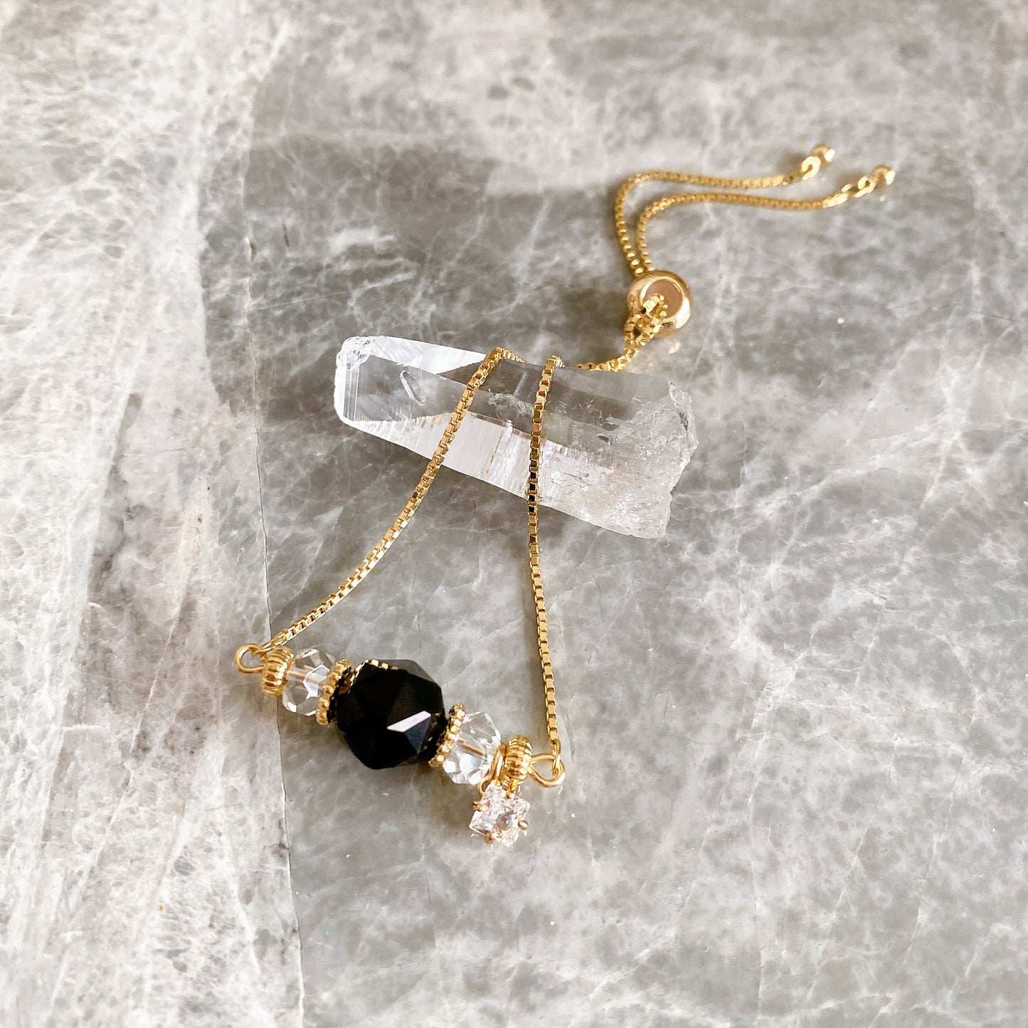 【Simple Series】モリオン・チェーンブレスレット