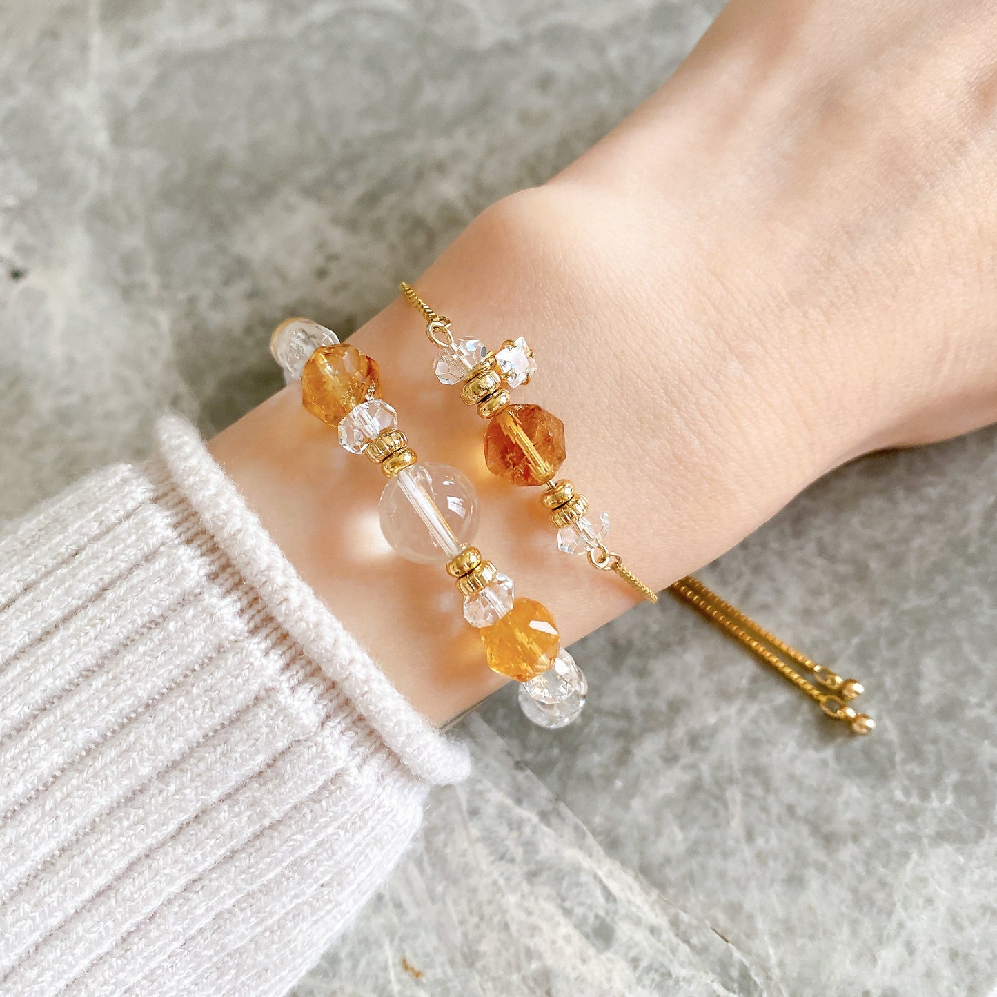 残りわずかです【10月限定】Aldebaran【富の石 - シトリン】2本セット👑